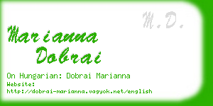 marianna dobrai business card